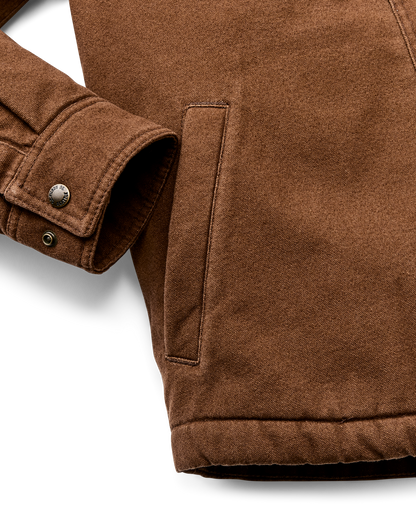Fleece Lined Jac-shirt - Brown