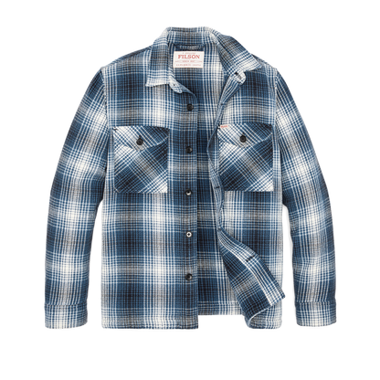 Deer Island Jac-shirt - Cobalt / Natural Shadow Plaid