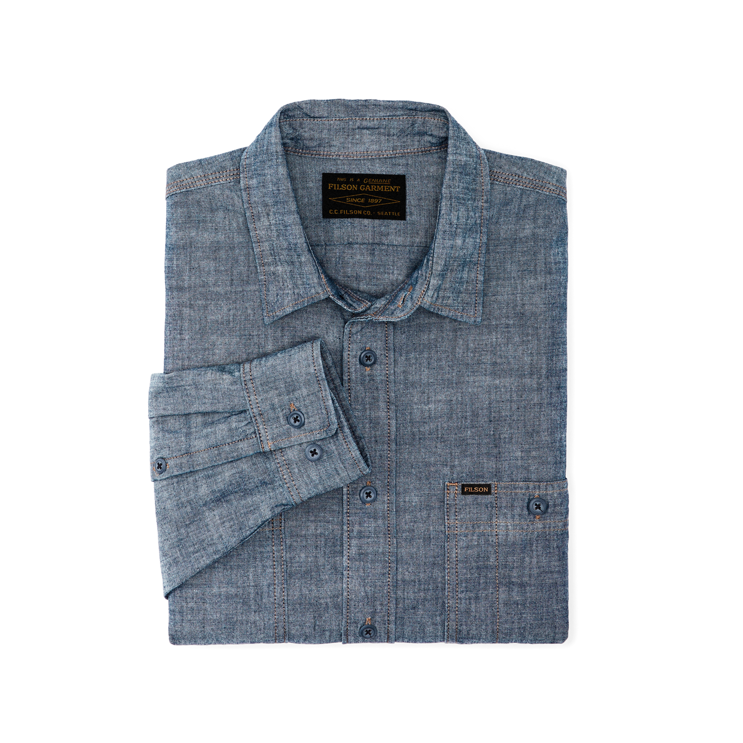 Chambray Cpo Shirt - Rinsed Indigo Chambray