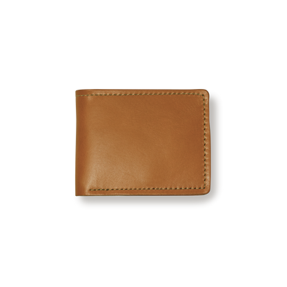 Bridle Leather Bi-fold Wallet - Tan Leather