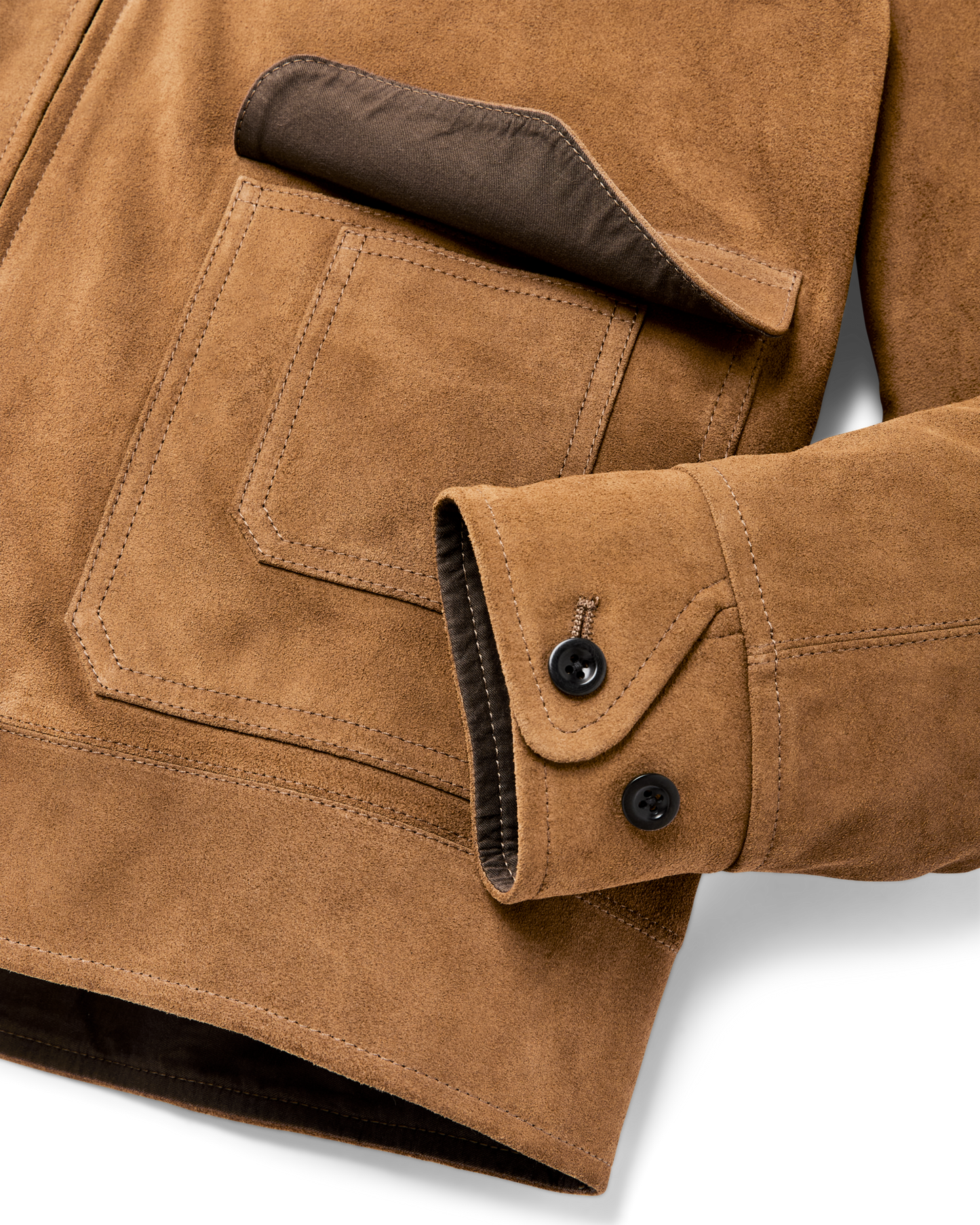 Leather Hadlock Jacket - Saddle Brown