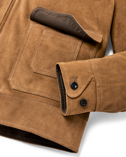 Leather Hadlock Jacket - Saddle Brown