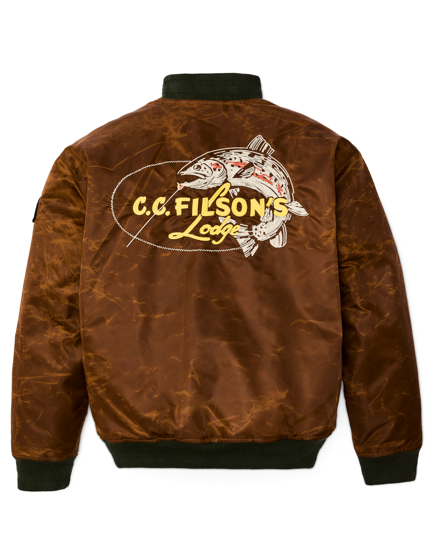 Embroidered Montlake Jacket - Whiskey