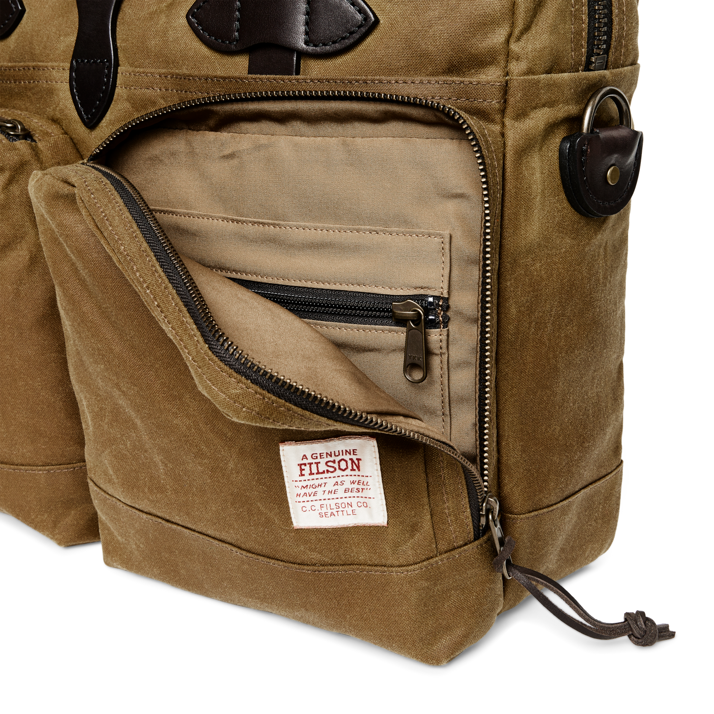 24 Hour Tin Cloth Briefcase - Dark Tan