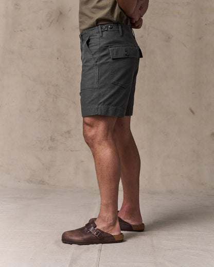 Field Supply Shorts - Washed Faded Black