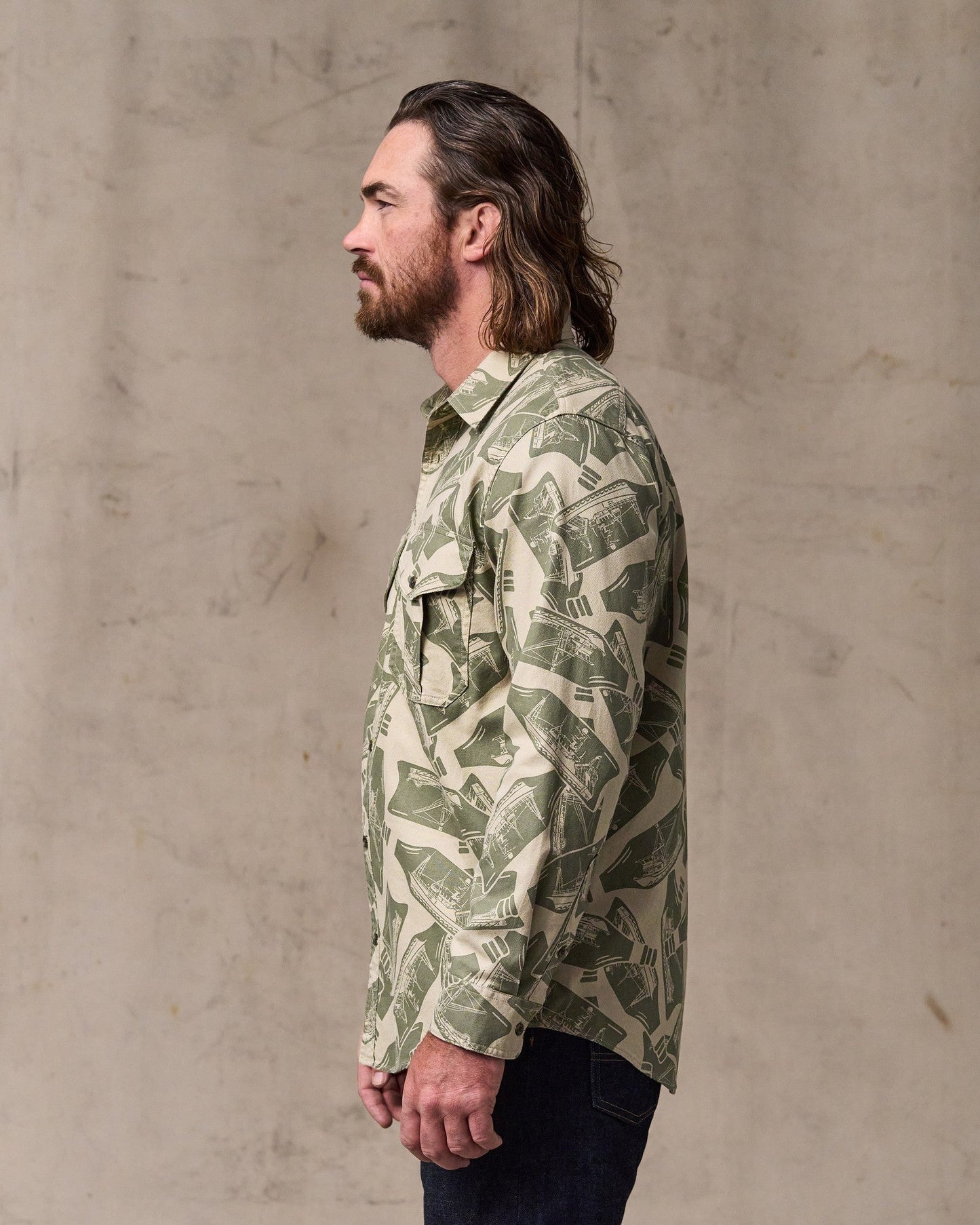 Lightweight Alaskan Guide Shirt - Khaki / Print