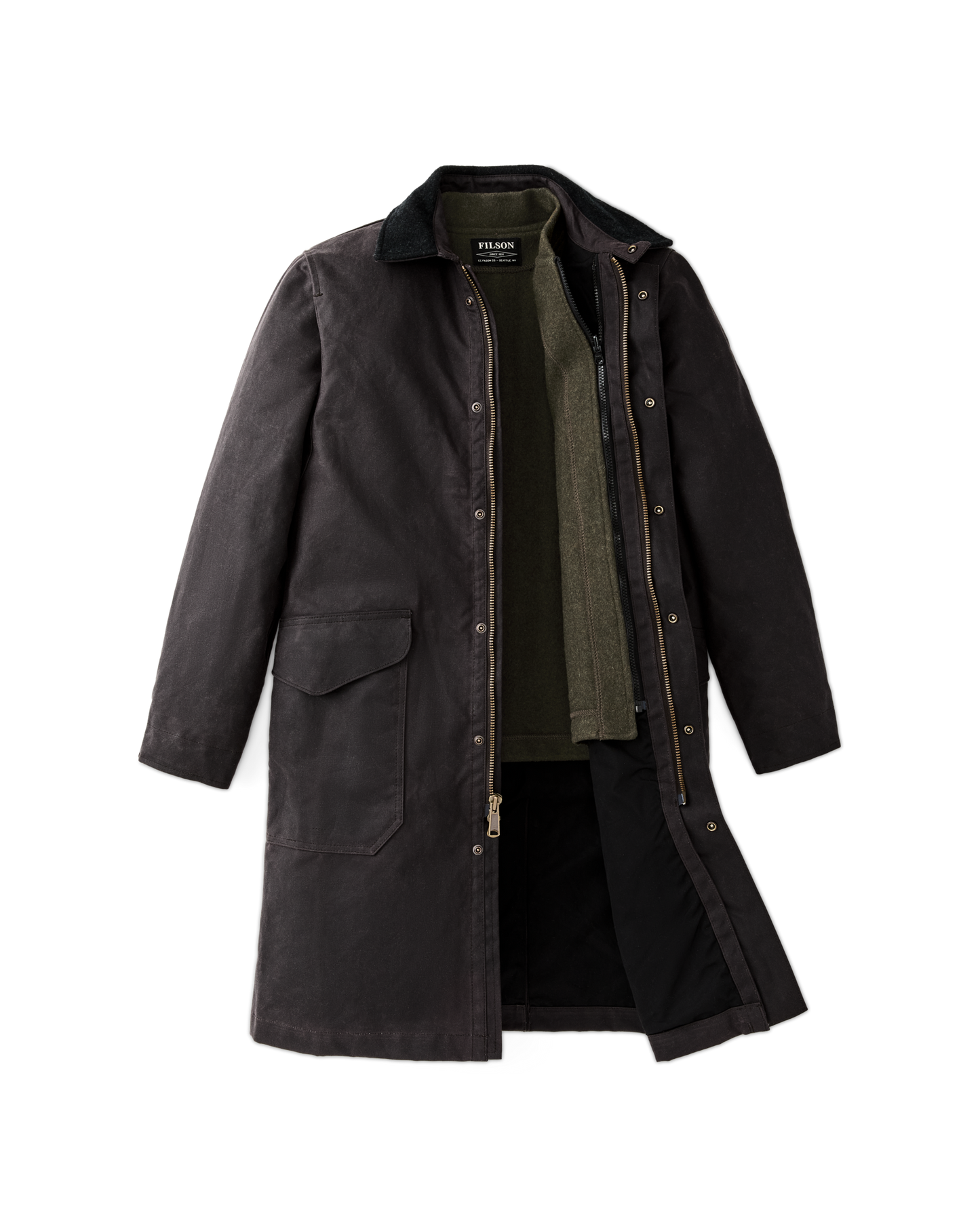 Filson Trench Coat - Cinder