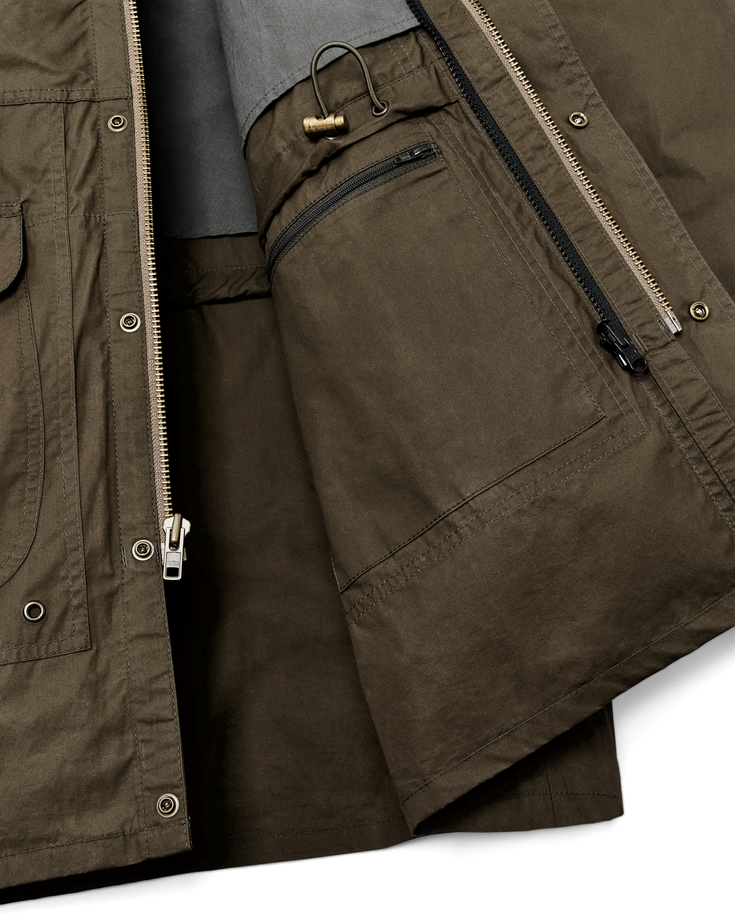 Dry Wax Omak Coat - Burnt Olive