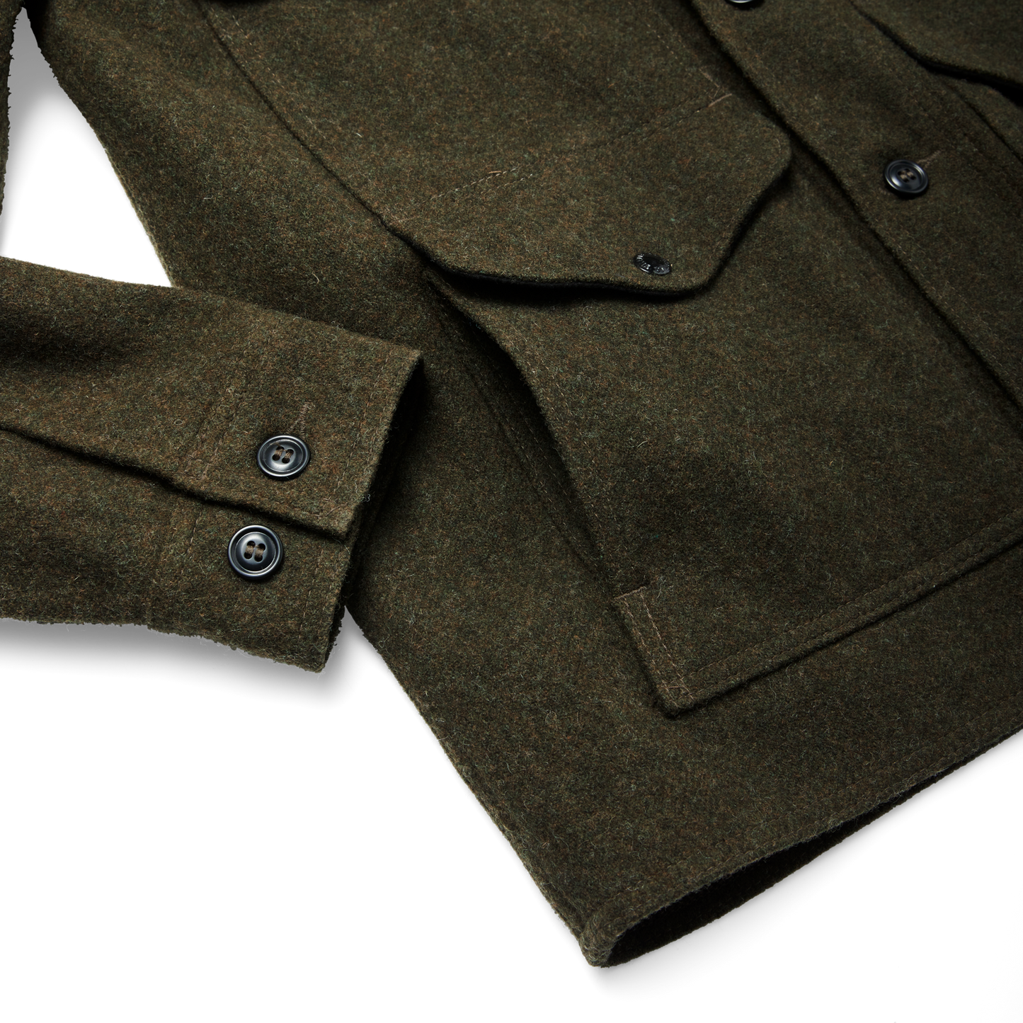 Mackinaw Wool Cruiser Jacket - Forest Green