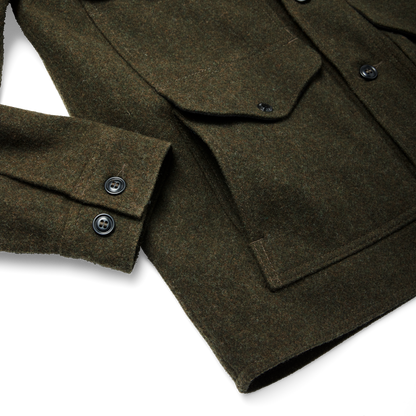 Mackinaw Wool Cruiser Jacket - Forest Green