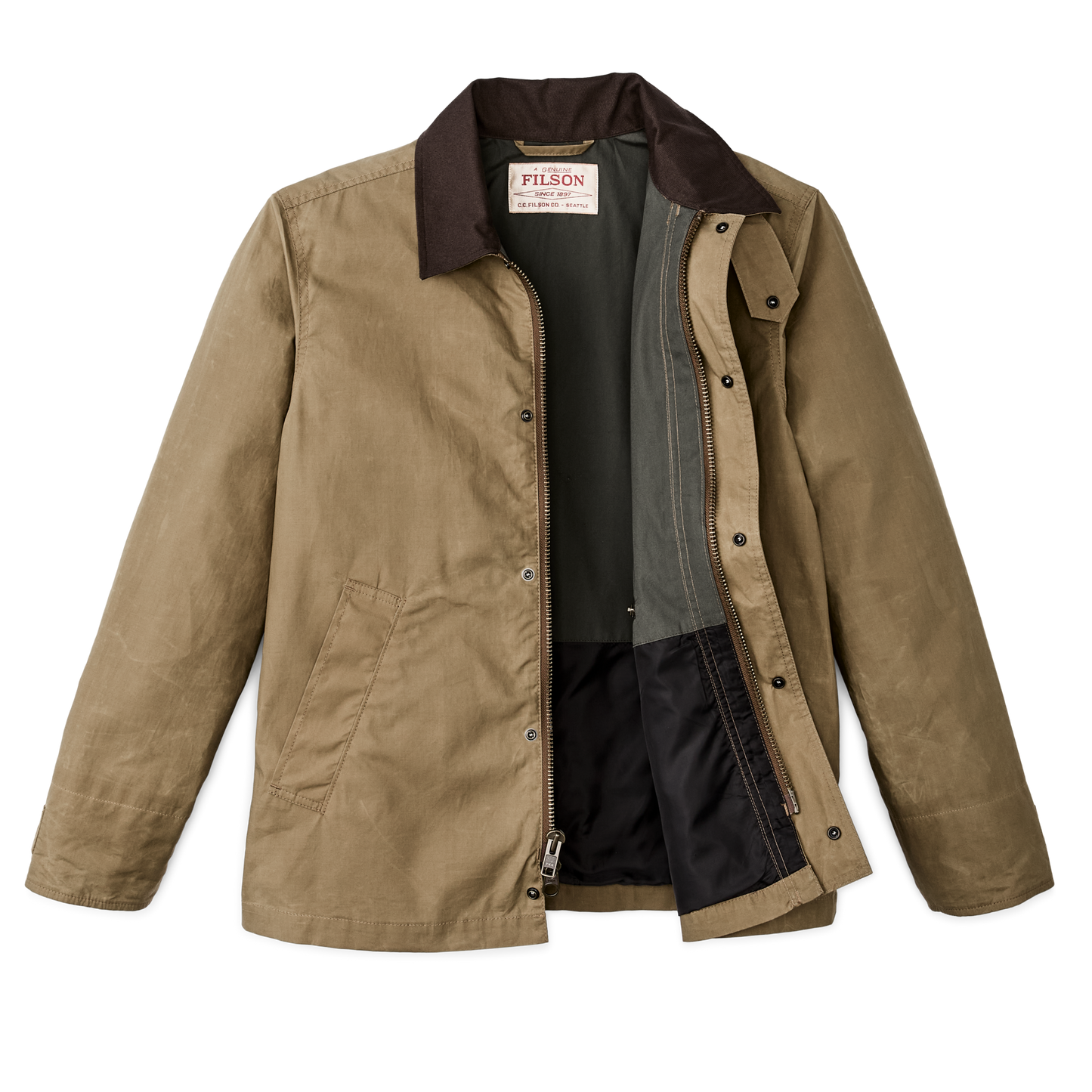 Dry Wax Short Field Jacket - Dark Beige