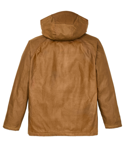 Filson X Freeman Wool Lined Raincoat - Dark Tan / Amber Spruce
