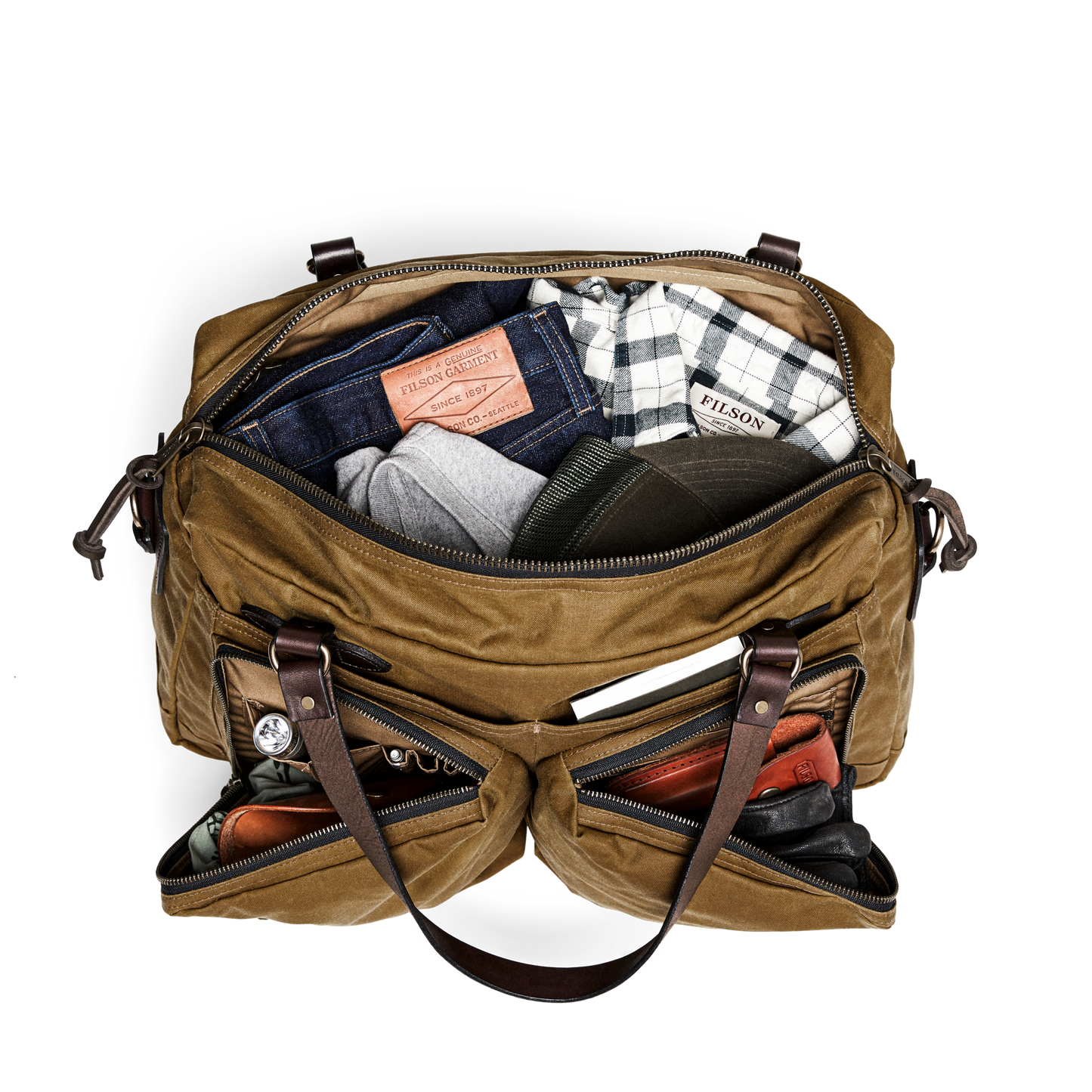 48 Hour Tin Cloth Duffle Bag - Dark Tan