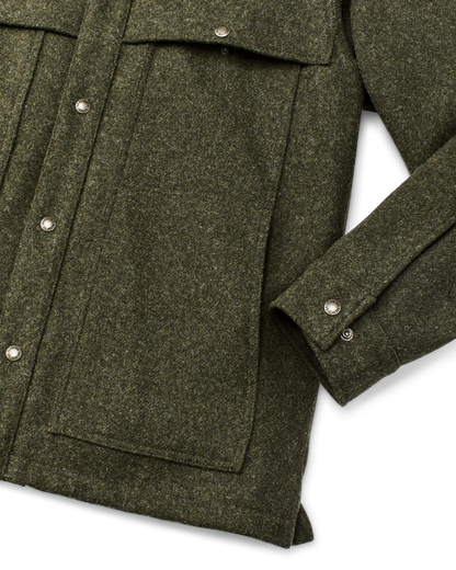 Mackinaw Wool Cape Coat - Forest Green