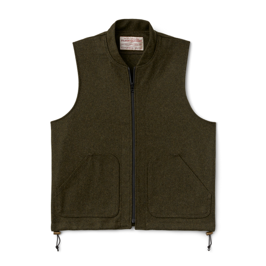 Mackinaw Wool Vest Liner - Forest Green