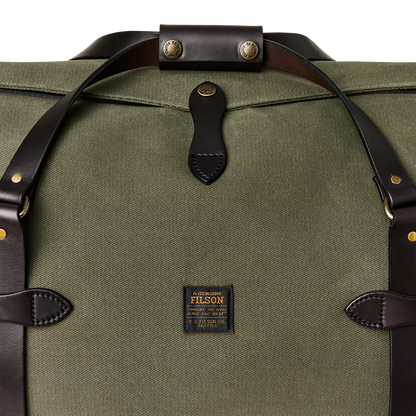 Large Rugged Twill Duffle Bag - Otter Green