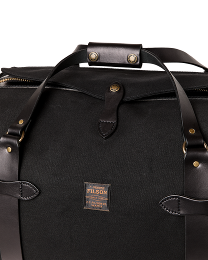 Medium Rugged Twill Duffle Bag - Black