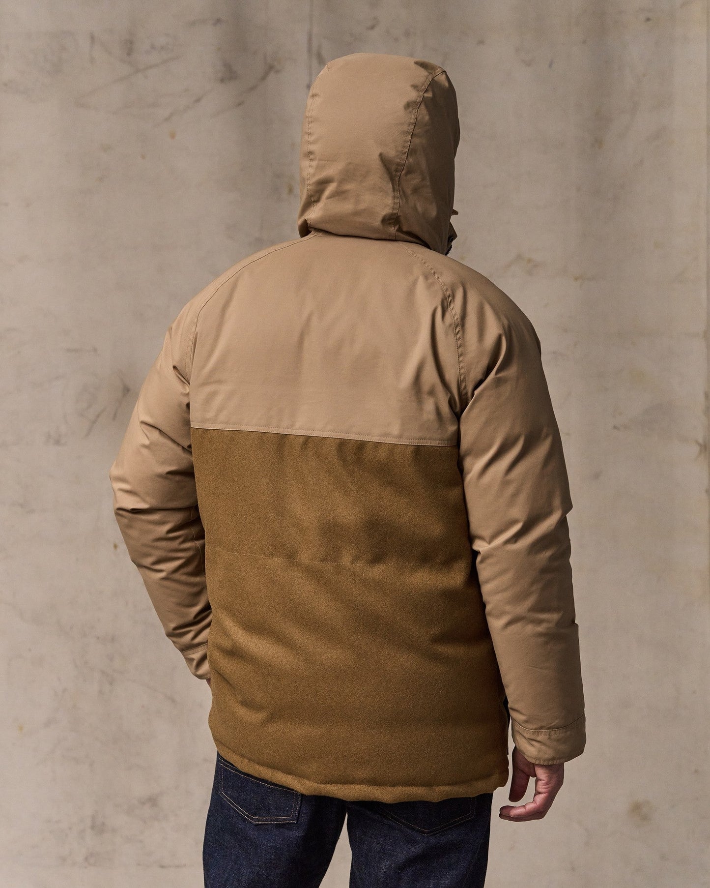 Filson X Crescent Down Works Parka - Dark Tan / Tan
