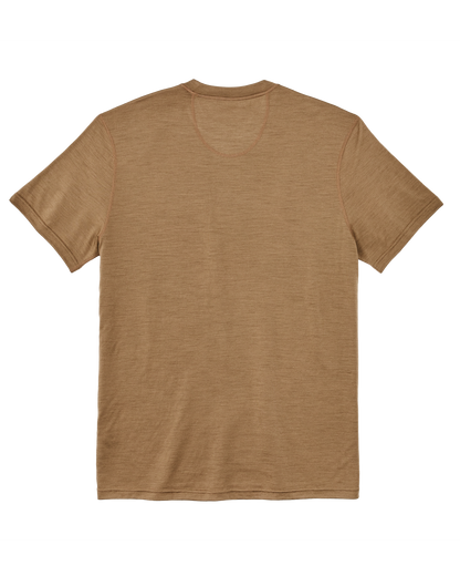 210g Merino Wool Short Sleeve Crewneck T-Shirt - Rugged Tan