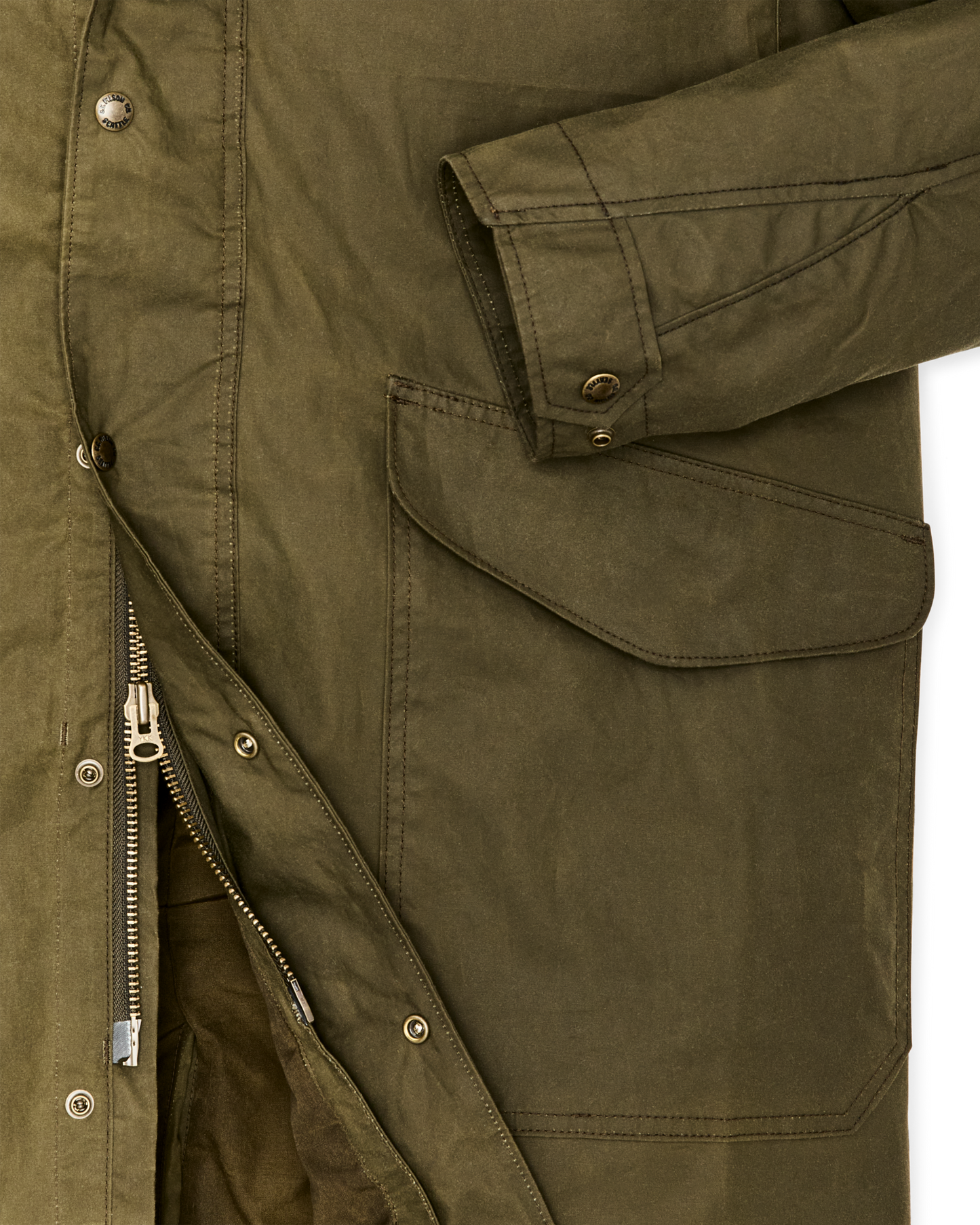 Cover Cloth Trench Coat - Marsh Olive