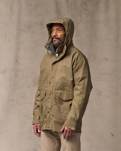 Dry Wax Omak Coat - Dark Beige