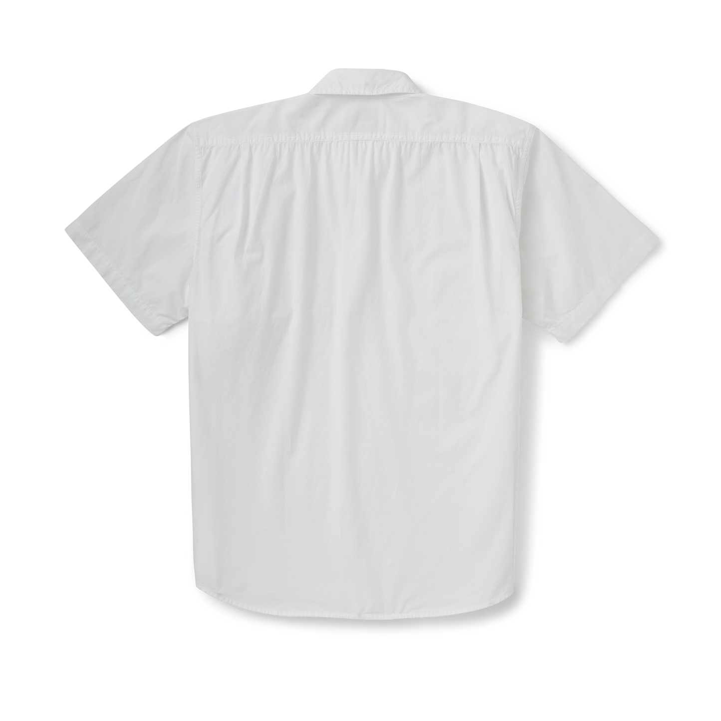 Filson's Washed Short Sleeve Feather Cloth Shirt - White