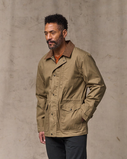 Dry Wax Mile Marker Coat - Dark Beige