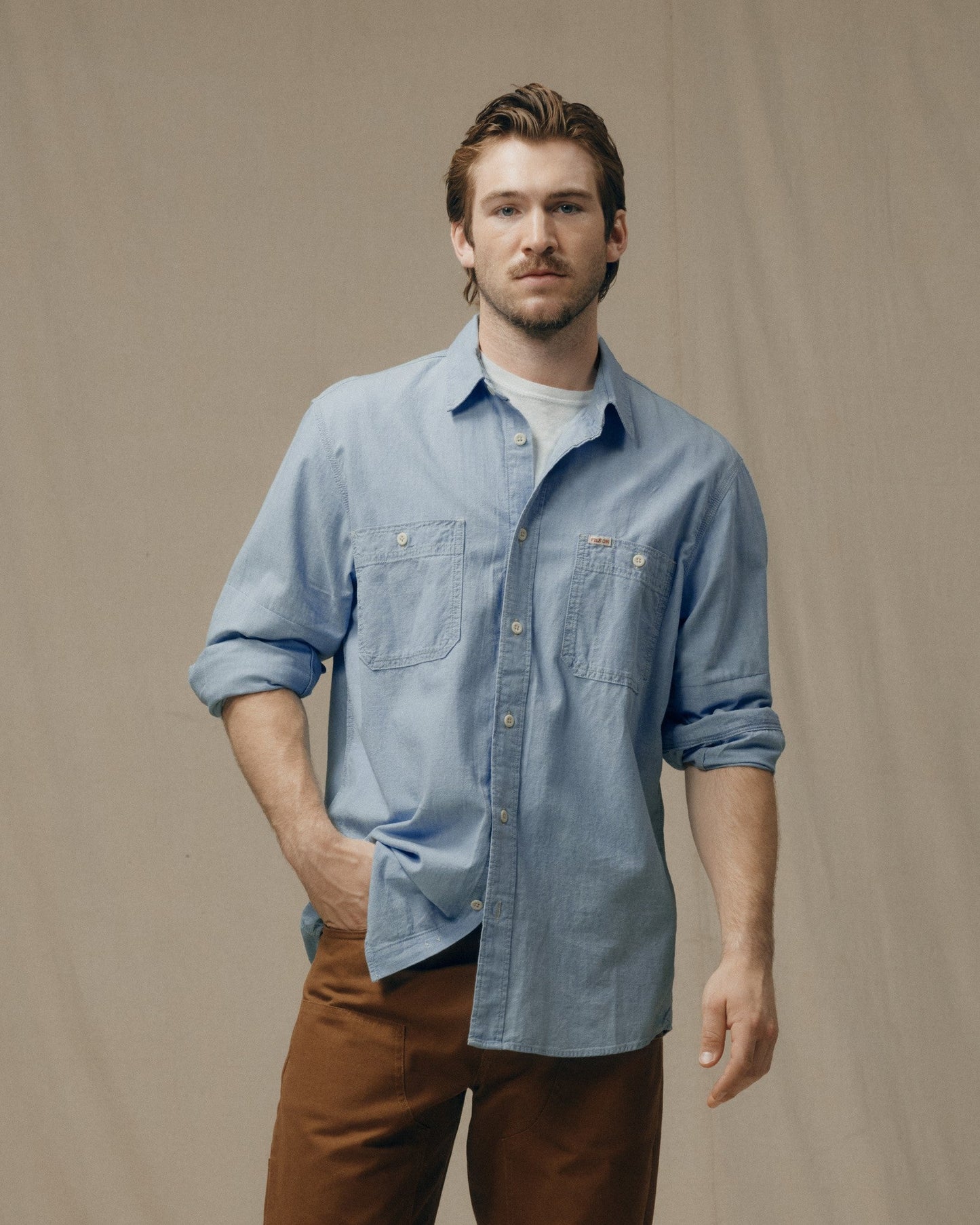 Chambray Cpo Shirt - Light Indigo Chambray