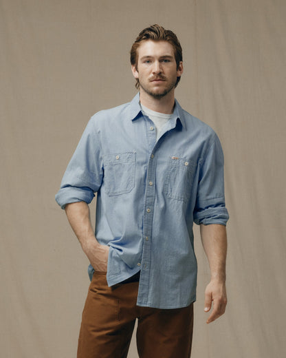 Chambray Cpo Shirt - Light Indigo Chambray