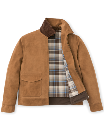 Leather Hadlock Jacket - Saddle Brown