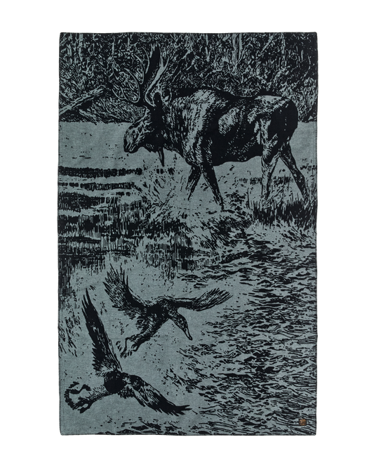 Cotton Blanket - Balsam Green / Marshlands