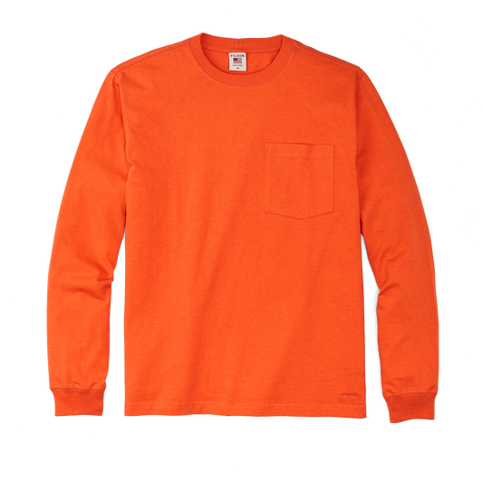 Long Sleeve Pioneer Pocket T-shirt - Flame