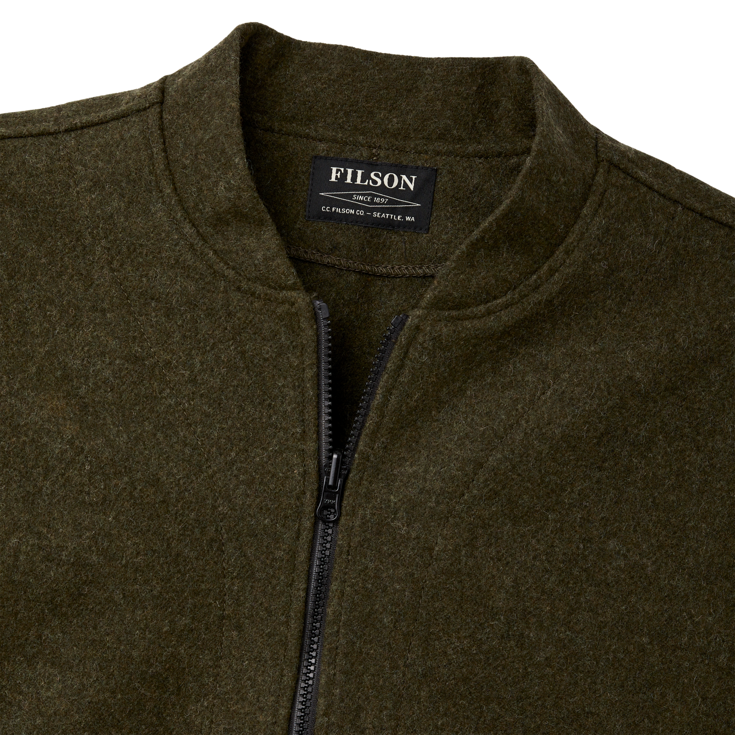Mackinaw Wool Jacket Liner - Forest Green