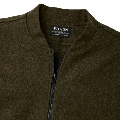 Mackinaw Wool Jacket Liner - Forest Green