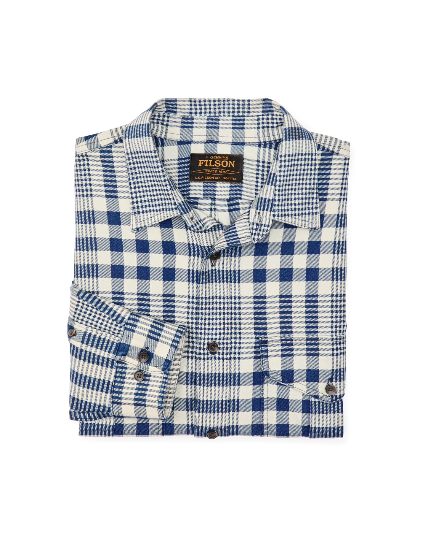 Lightweight Alaskan Guide Shirt - Indigo Multi Plaid