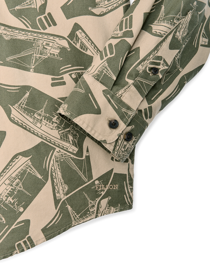 Lightweight Alaskan Guide Shirt - Khaki / Print