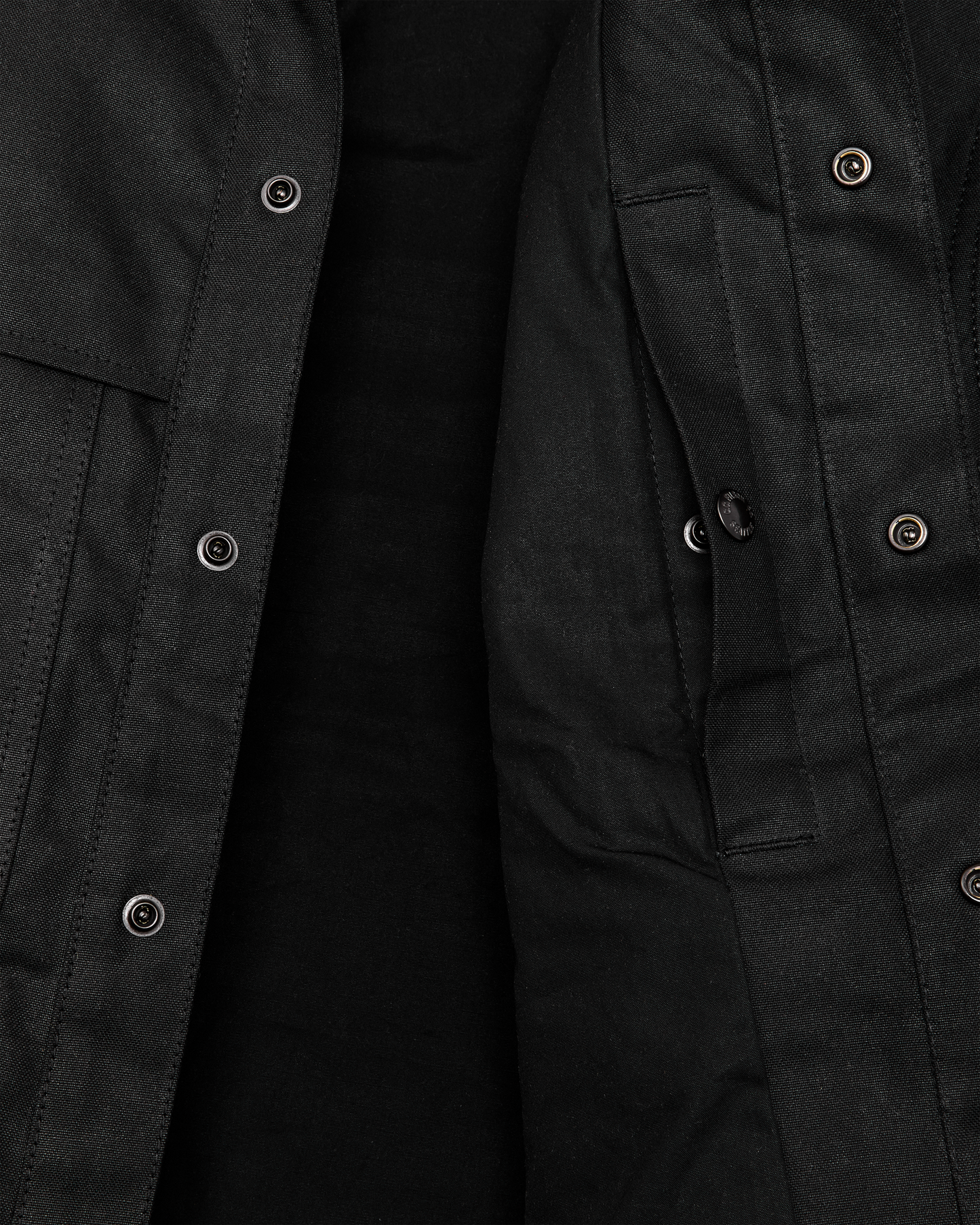 Lined Tin Cloth Cruiser Jacket - Black