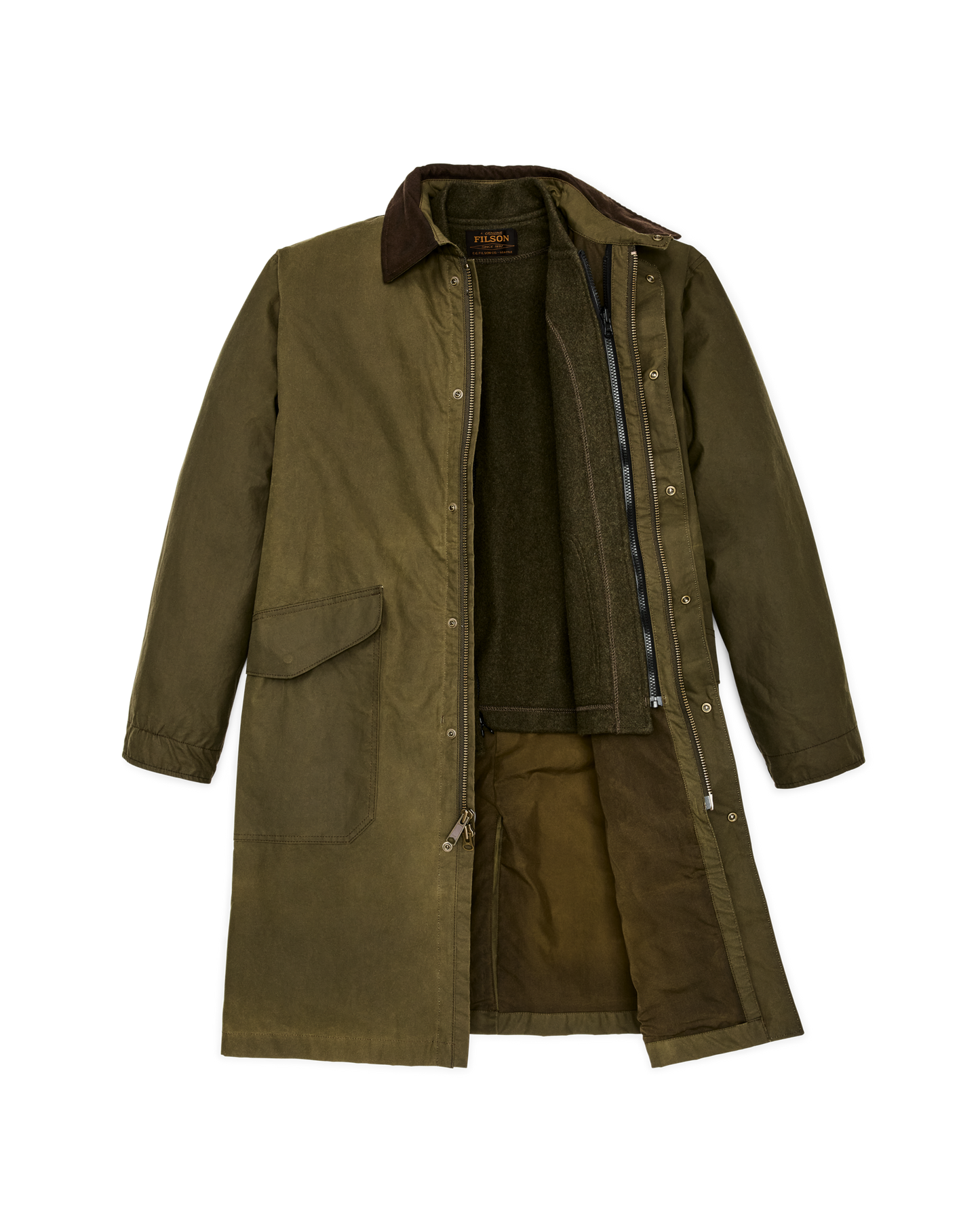 Cover Cloth Trench Coat - Marsh Olive