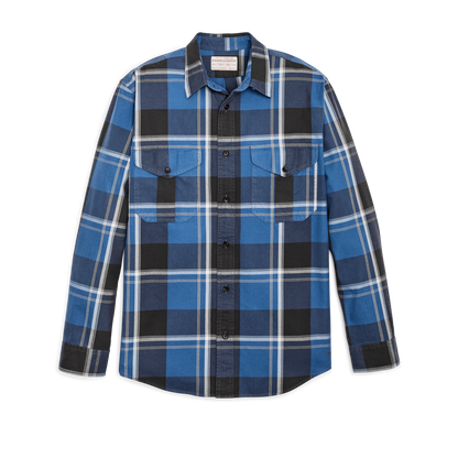 Lightweight Alaskan Guide Shirt - Blue / Faded Black / White Plaid