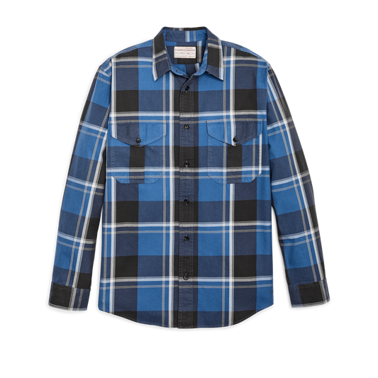 Lightweight Alaskan Guide Shirt - Blue / Faded Black / White Plaid