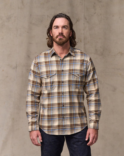 Lightweight Alaskan Guide Shirt - Cream / Blue / Multi Plaid