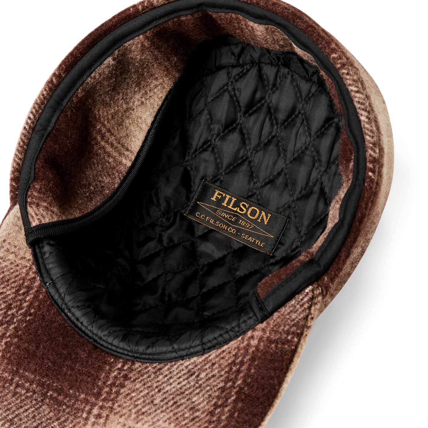 Mackinaw Wool Cap - Brown / Tan Ombre