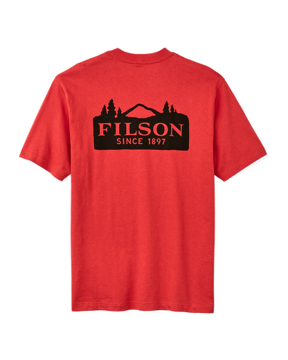 Frontier Logo T-shirt - Aurora Red / Scenic Mark