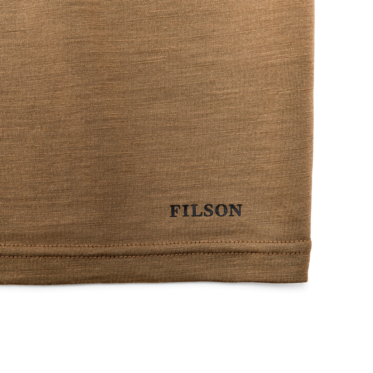 210g Merino Wool Short Sleeve Crewneck T-Shirt - Rugged Tan
