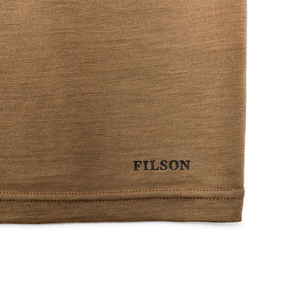 210g Merino Wool Short Sleeve Crewneck T-Shirt - Rugged Tan