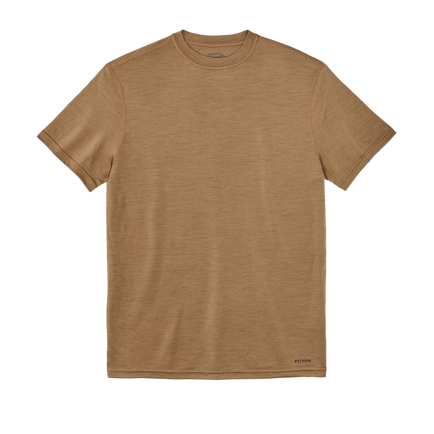 210g Merino Wool Short Sleeve Crewneck T-Shirt - Rugged Tan