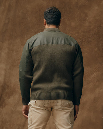 Henley Guide Sweater - Peat Green