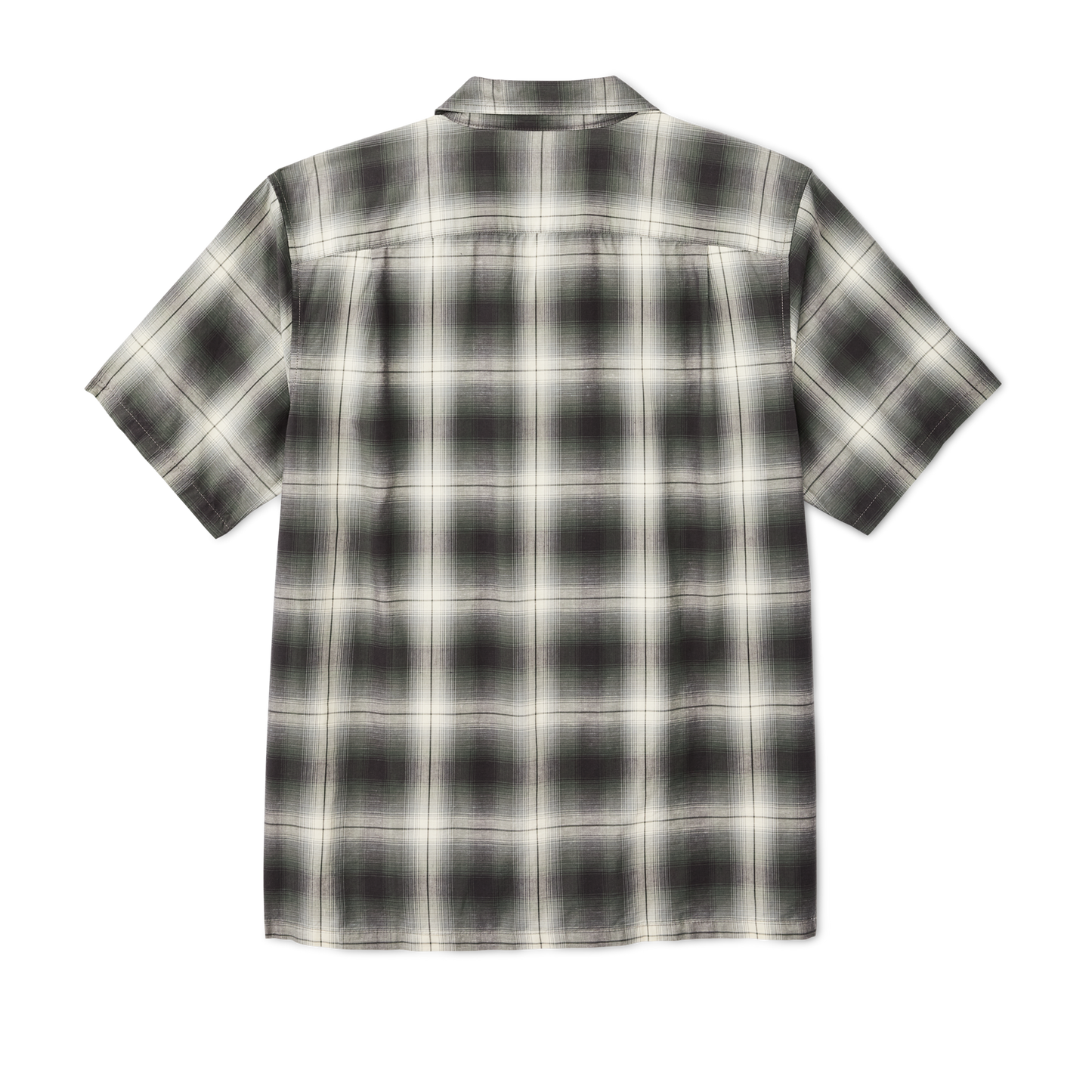 Greenwood Short Sleeve Camp Shirt - Olive / Beige Ombre