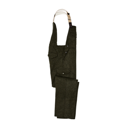 Mackinaw Wool Bibs - Forest Green
