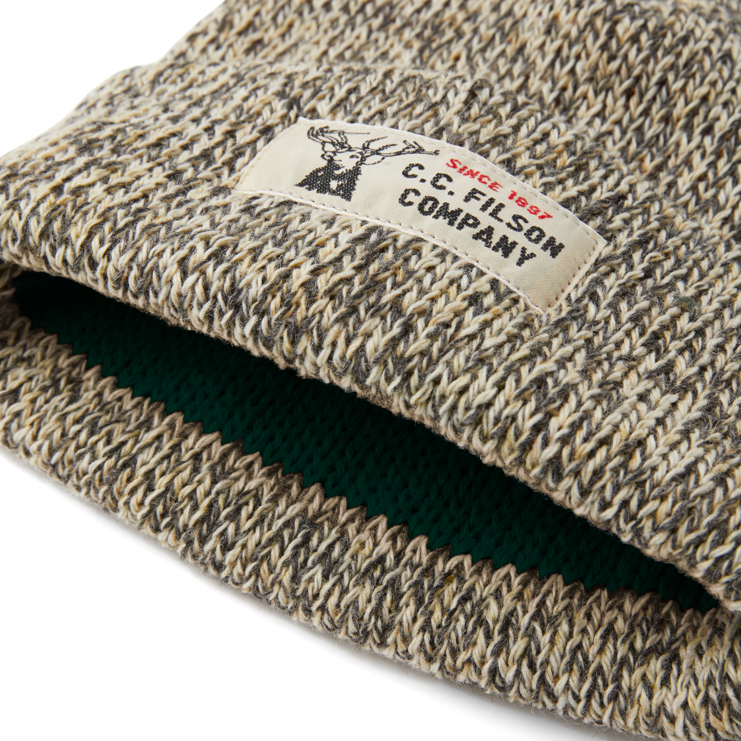 Lined Ragg Wool Beanie - Charcoal Heather